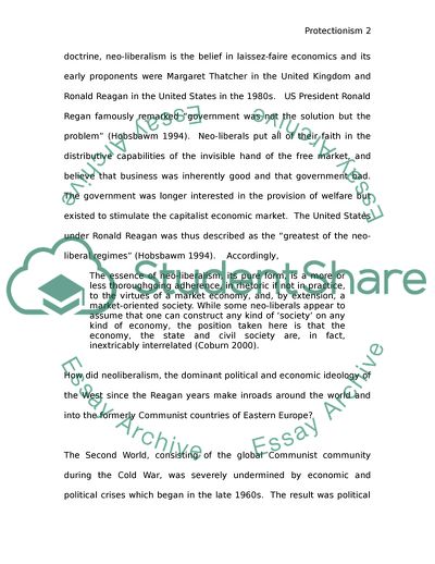 Globalization and Protectionism in Our Century