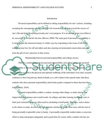 Relationship between Personal Relationship and College Success