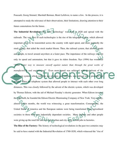 Intrusion of New Technologies in Modernity