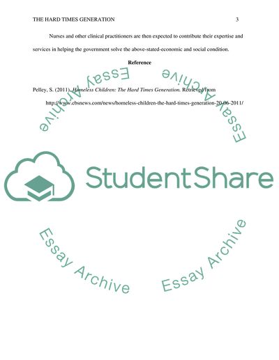 Hard times generation