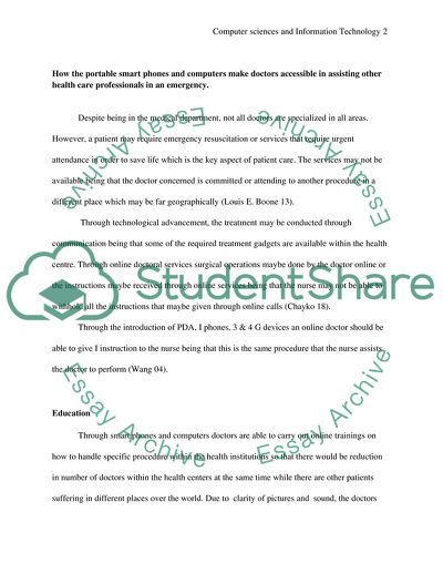 Computer Sciences and Information Technology