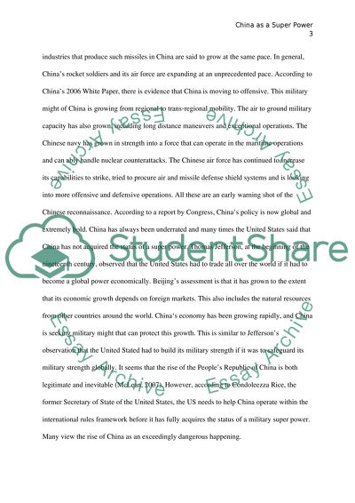 China as a Super Power