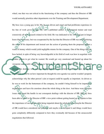 Term Paper on Negotiation