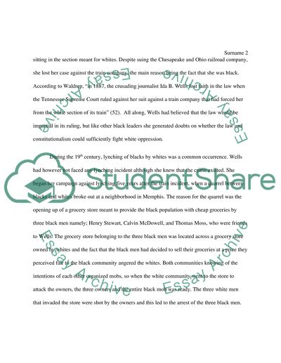 Ida Wellss Life Milestones