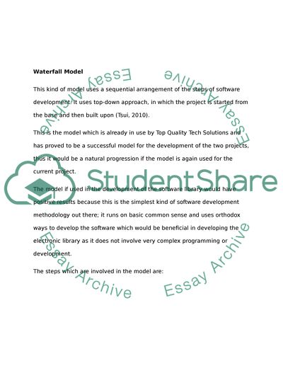 Software Development Methodology