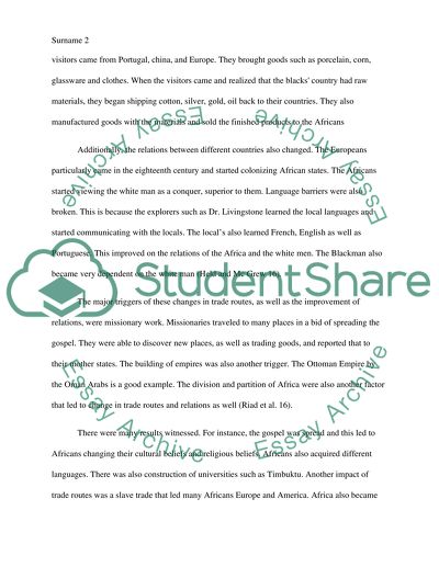 2. How did global trade patterns and relations