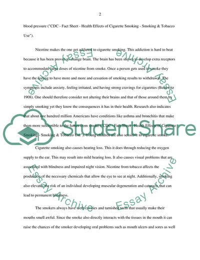 Smoking in Public Should Be Banned