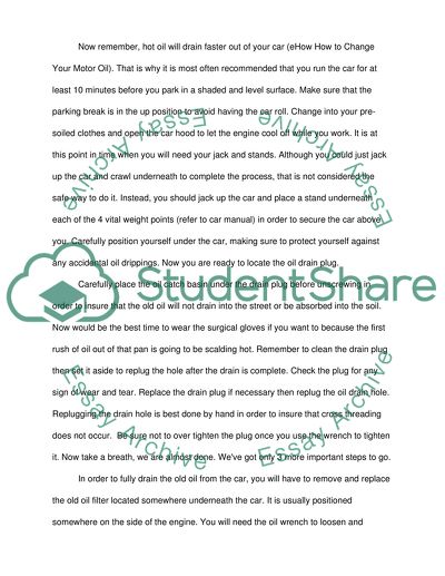 How to Change the Oil in Your Car