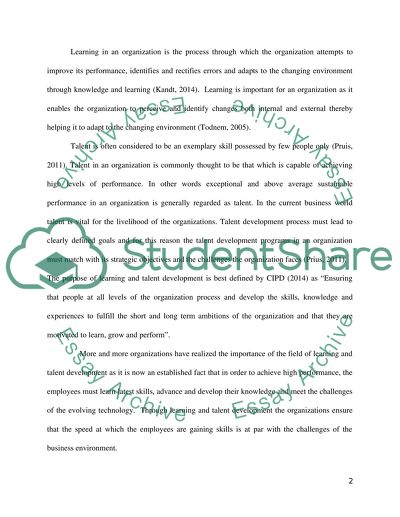 Learning and Talent Development