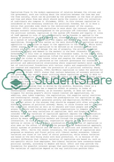 Modern Approaches to Capitalism