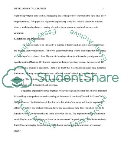 Developmental Courses and Student Success in Education