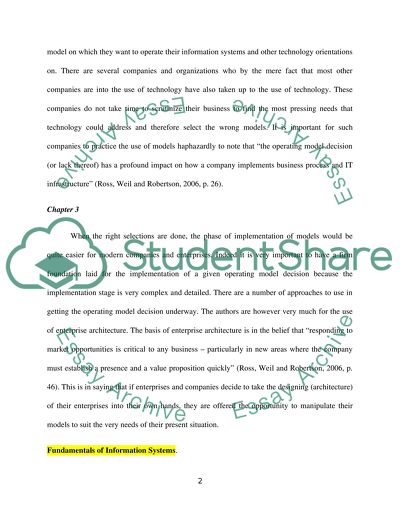 Fundamentals of Information Systems