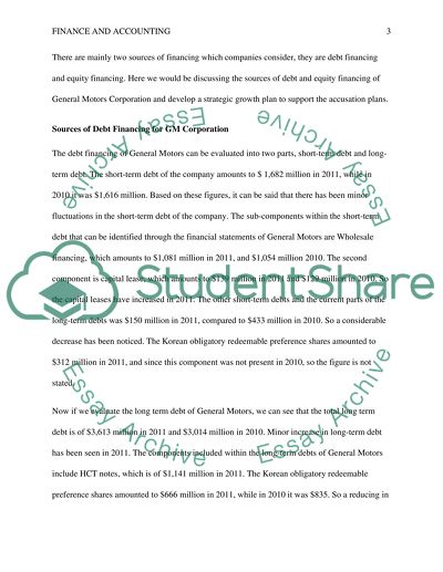 GM Corp - FORD Corp Business Combination Strategic Growth Plan