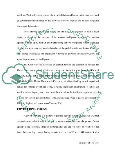 Intelligence Agencies