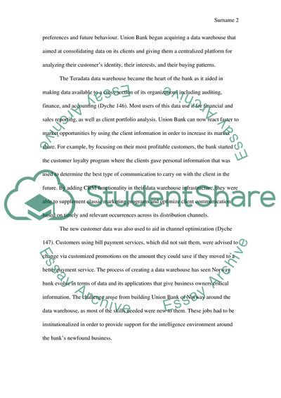 Analysis of the Union Bank of Norway