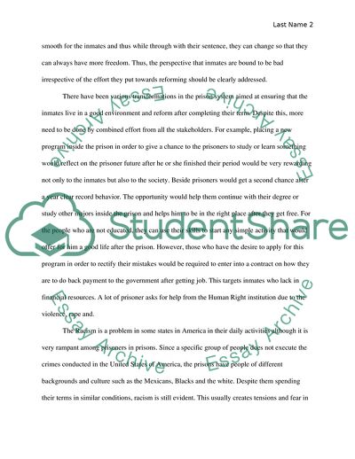 The Prison System in the USA