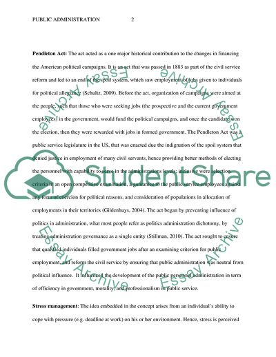 Public Administration in the Pendleton Act of 1883