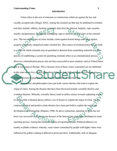 How Do You Define Crime