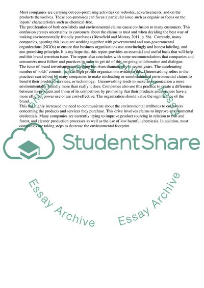 Brand Terrorism - a Powerful Corporate Responsibility