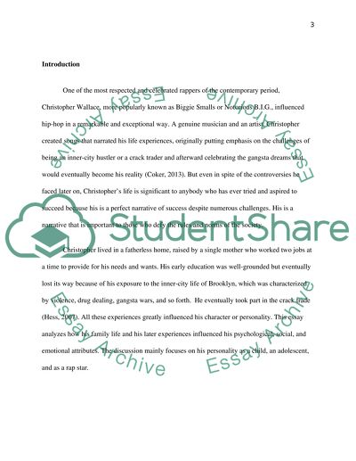 The Notorious B.I.G: A Psychological Portrait of a Rap Star