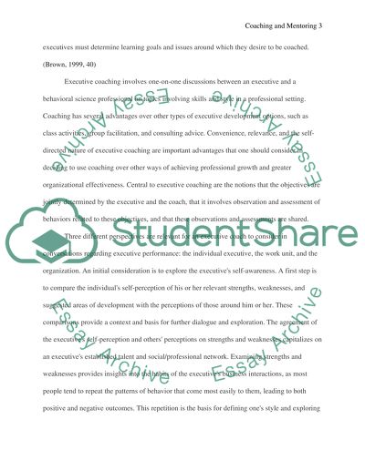 Coaching & mentoring