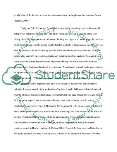 How Knowledge of the Chronic Radiation-Induced Long Term Side Effects Have Impacted on Treatment Practices