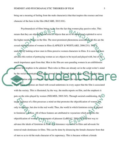 Feminist and psychoanalytic theories of film