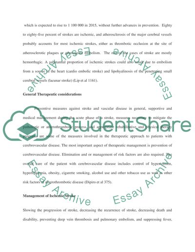 Therapies for Stroke