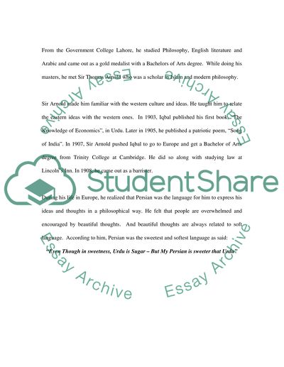 Allama Muhammed Iqbal