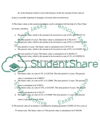 Time Value of Money Paper