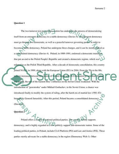 Is Poland a consolidated democracy