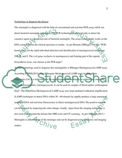 Case study on neisseria meningitidis