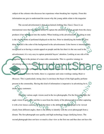 The Commodities Under Advertisement And Print Media