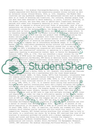 MTV Networks - the Arabian Challenge