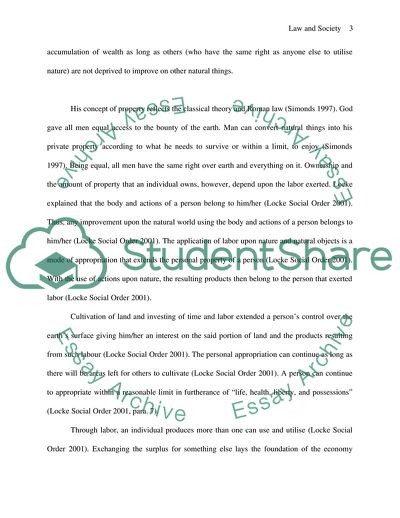 Importance of the Concept of Private Property in the Political Philosophy of John Locke