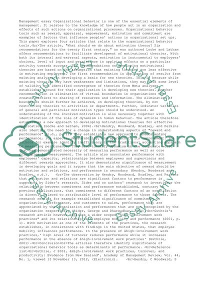 Organizational Behavior as one of the Essential Elements of Management