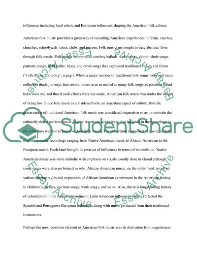 American and African Folk Songs