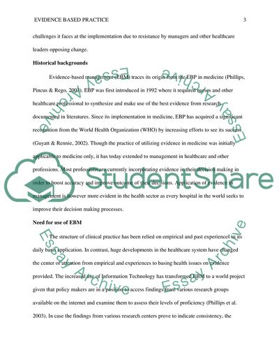 Evidence-Based Management