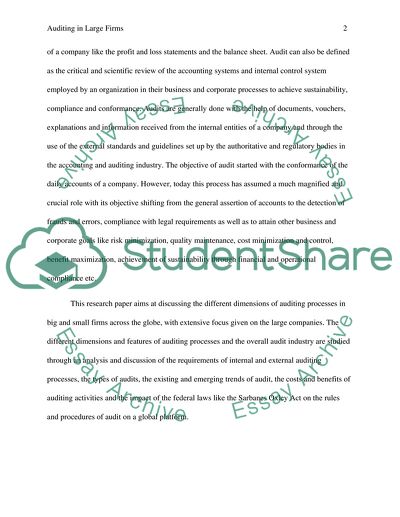 Importance Of The Overall Audit Industry