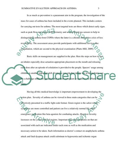 Summative Approach to Asthma Management