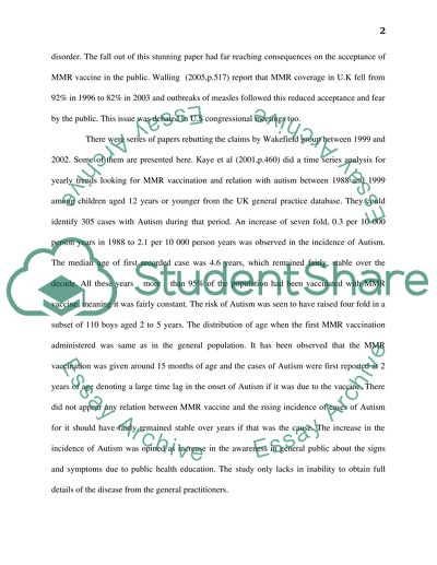 The Use of Triple MMR Vaccine