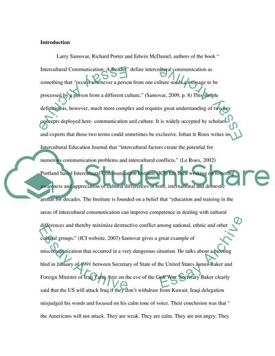 Competence in Intercultural Communication