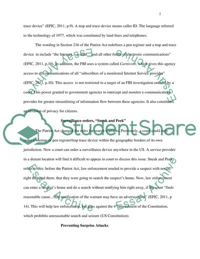 The Patriot Act: Security vs. Civil Liberties