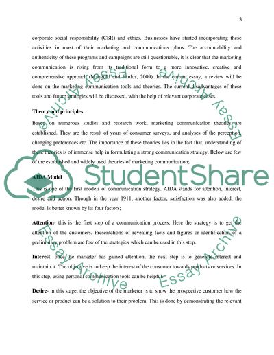 Future Marketing Communications Strategy