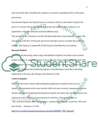 Logistics, People, and Operations in Organization