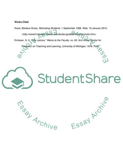 Effective Learning in the Classroom