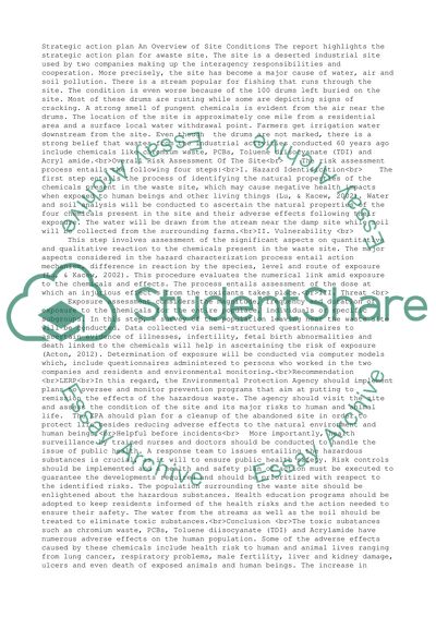 Strategic Action Plan