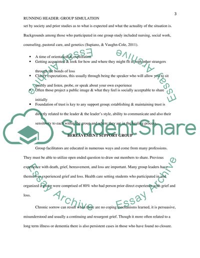 Bereavement Support Group