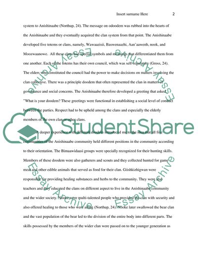 The Anishinaabe Community