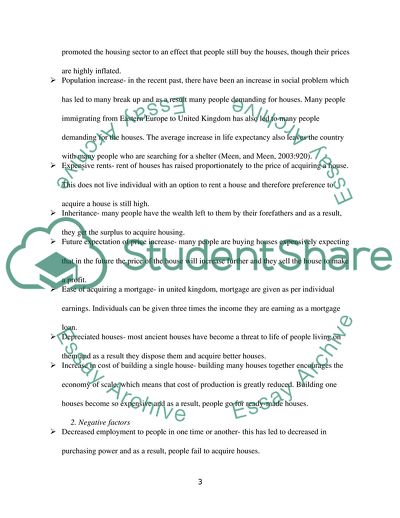 An Analysis of the Financial Performance of Housing Industry in the United Kingdom